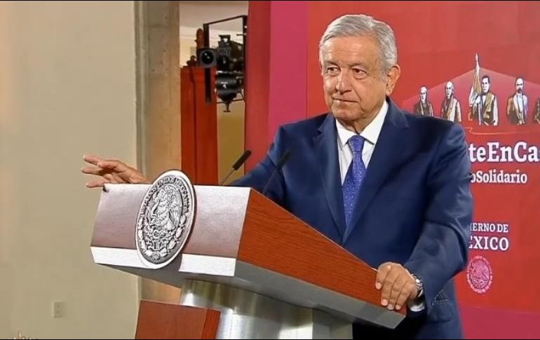 AMLO señaló que esta empresa está exigiendo el pago que resta, pero anunció que se interpondrán denuncias por la firma de este contrato. TWITTER / @GobiernoMX