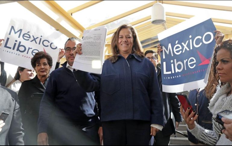 Margarita Zavala consideró que, en justicia, México Libre merece el registro. SUN/ARCHIVO