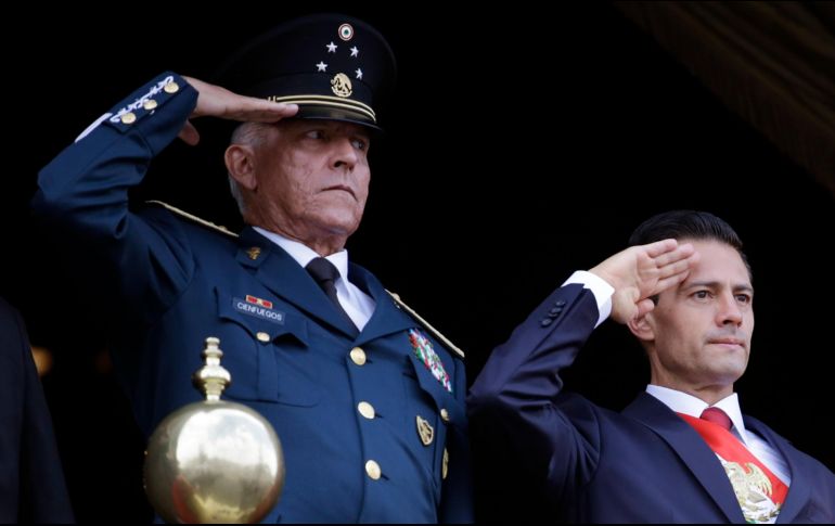 El general Cienfuegos es el tercer funcionario de primer nivel del expresidente Enrique Peña Nieto que ha sido detenido. AP/R. Blackwell