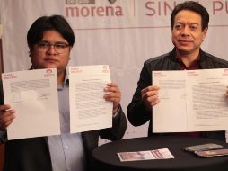 Gibrán Ramïrez subrayó que no se puede prolongar la parálisis actual que vive el partido. SUN / G. Espinosa