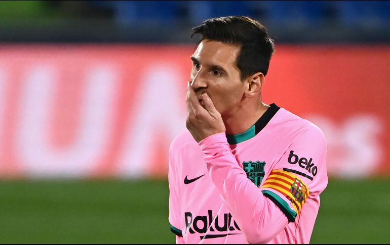 Lionel Messi no pudo hacerse presente en el marcador. AFP / G. Bouys