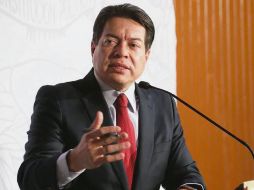 Discusión. Mario Delgado, presidente de la Junta de Coordinación Política del Congreso, apunta a la aprobación del presupuesto sin mayores sobresaltos. SUN