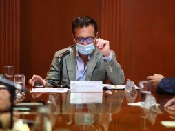 TRABAJA. Pablo Lemus aseguró que el tema de la seguridad requiere invertir tiempo y presupuesto en acciones enfocadas a la prevención. TWITTER/@PabloLemusN