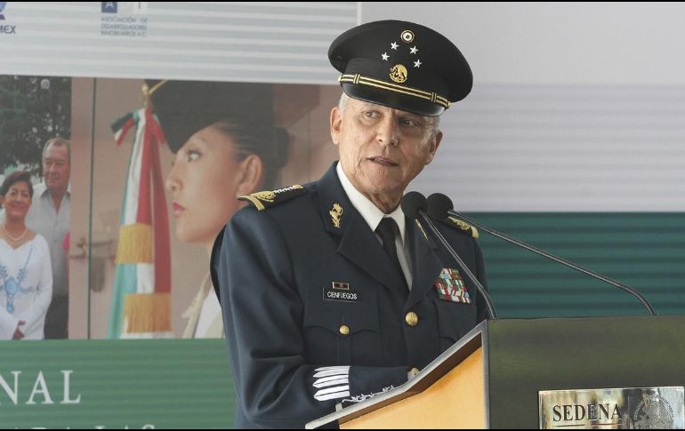 Cienfuegos fue detenido en EU por sus nexos con el crimen organizado. NTX / ARCHIVO