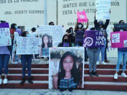 Una manifestación para pedir apoyo tras la desaparición de Ayelin. TWITTER@jorge_aguilarp