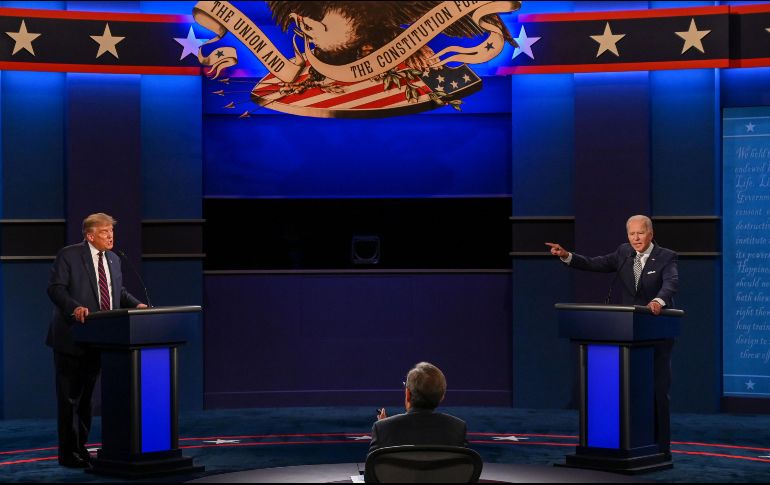 Trump y Biden volverán a estar frente a frente hoy en un nuevo debate. AFP /J. Watson