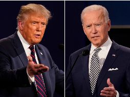 El cara a cara entre Trump y Biden comenzará a las 8:00 PM hora central de México. AP/ARCHIVO