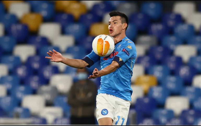 Hirving Lozano. El líder goleador de la Serie A italiana ayer no pesó con el Napoli. AP/A. Garofalo