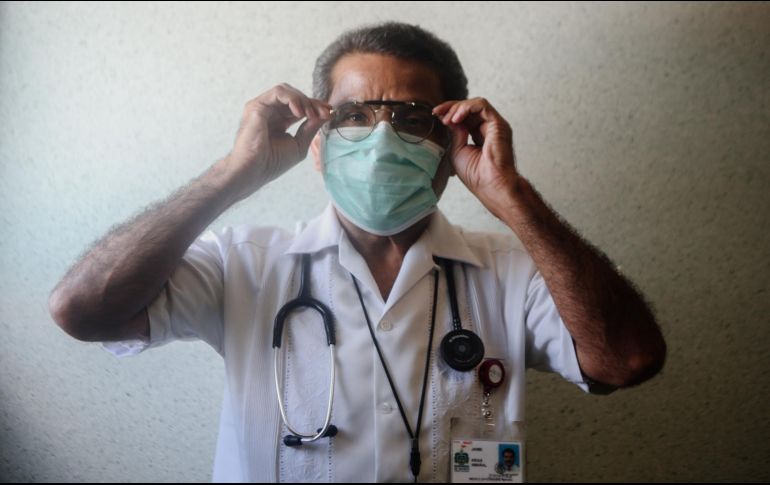 Jaime Arias Amaral, director de Medicina Interna del Hospital General de Occidente, lidera los esfuerzos para contener la pandemia en este conocido nosocomio público. EL INFORMADOR/G. Gallo
