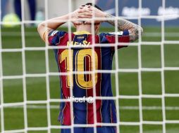 Messi ya ha encadenado dos años, cinco meses y dieciocho días sin marcarle al Real Madrid. EFE / A. Dalmau