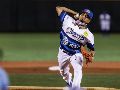 El lanzador José Oyervides (foto) se agenció el triunfo en este compromiso. TWITTER/@charrosbeisbol