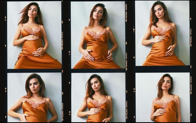 Emily Ratajkowski. La modelo, emocionada con su maternidad, presumiendo múltiples fotos de su “pancita” en Instagram. INSTAGRAM • emrata
