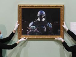 El cuadro de los protagonistas de la serie ha sido colgado en la galería británica junto a otros retratos de actores y creadores de la franquicia cinematográfica. INSTAGRAM / @disneyplusuk