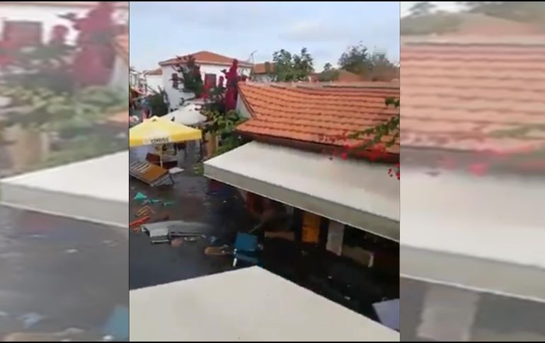 Protección Civil de Grecia advirtió a la población del lugar de permanecer ''al aire libre y lejos de los edificios'', así como ''alejarse de las costas'' de la isla. TWITTER / @tevhidmuhendis