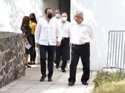 AMLO participó en la inauguración de la Universidad para el Bienestar ‘Benito Juárez García’ en Tlaltizapán, Morelos, en compañía del gobernador Cuauhtémoc Blanco. TWITTER/@cuauhtemocb10