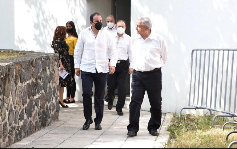 AMLO participó en la inauguración de la Universidad para el Bienestar ‘Benito Juárez García’ en Tlaltizapán, Morelos, en compañía del gobernador Cuauhtémoc Blanco. TWITTER/@cuauhtemocb10