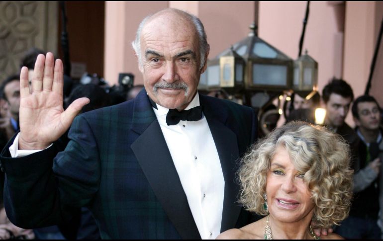 Connery y Roquebrune se casaron en Gibraltar en 1975, cinco años después de haberse conocido en un torneo de golf. AFP / ARCHIVO