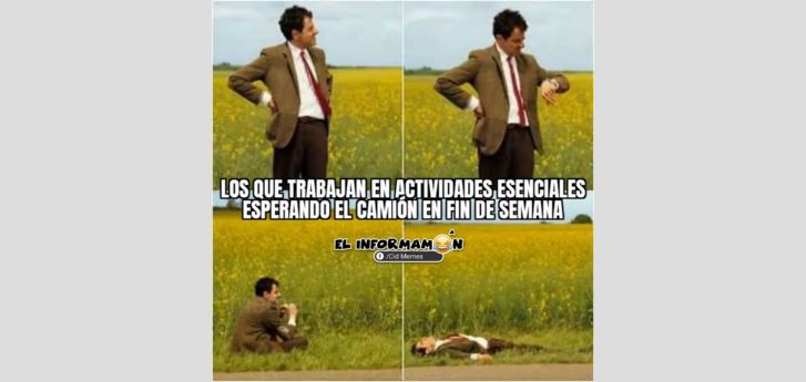 Esperando el camión