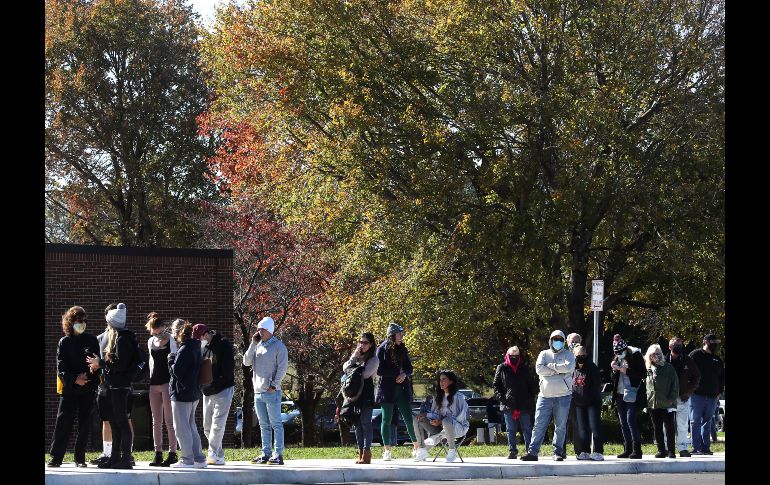 Afuera de una escuela preparatoria en Owings, Maryland. AFP/M. Wilson