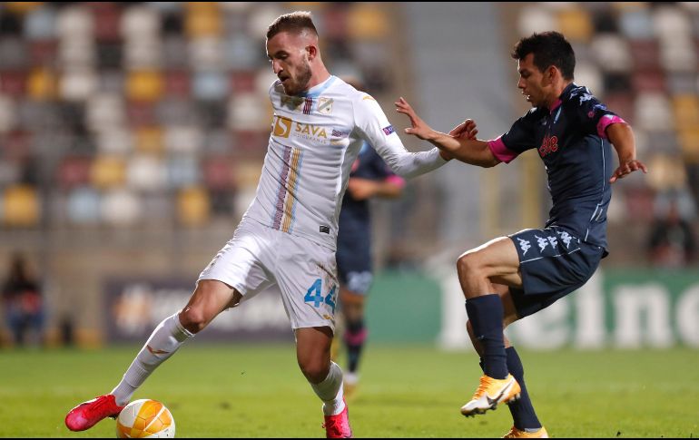El equipo del Chucky Lozano está empatado con el Az Alkmaar y la Real Sociedaden la cima del grupo F. AP/D. Bandic