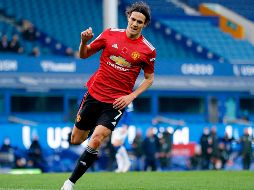 El pase de gol a Cavani tuvo como protagonista al héroe del partido para el United, Bruno Fernandes, quien anotó doblete. AFP / C. Brunskill