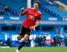 El pase de gol a Cavani tuvo como protagonista al héroe del partido para el United, Bruno Fernandes, quien anotó doblete. AFP / C. Brunskill