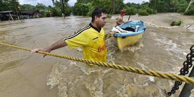 Reportan cinco desaparecidos por inundaciones en Chiapas