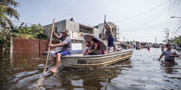 Fotogaler&iacute;a: R&iacute;o Grijalva se desborda y deja zonas bajo el agua en Tabasco