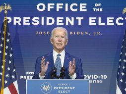 PRESIDENTE ELECTO. Joe Biden comienza a mostrar sus proyectos de Gobierno. AP