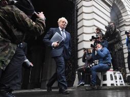Boris Johnson extendió sus felicitaciones a Joe Biden y a su vicepresidenta, Kamala Harris. EFE/N. Hall