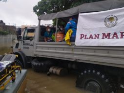 La Semar mantiene activo el Plan Marina en su Fase de Auxilio en apoyo de la población. TWITTER/@SEMAR_mx