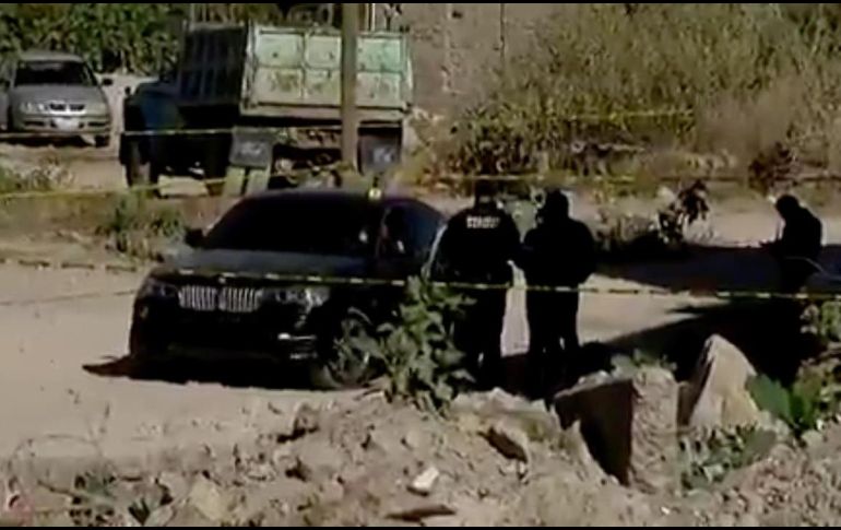 Autoridades acuden a verificar un reporte en el poblado Potrero de la Coronilla, donde localizan a la víctima. ESPECIAL