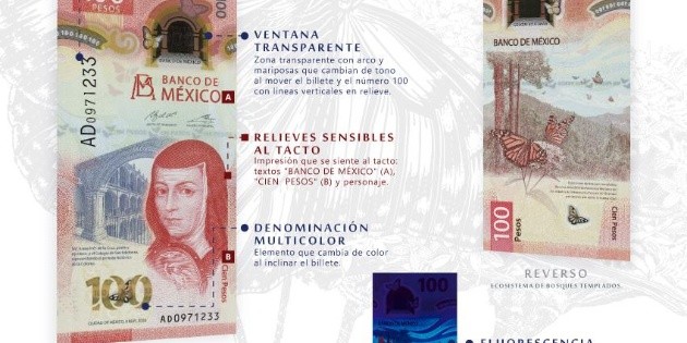 Banxico presenta el nuevo billete de 100 pesos