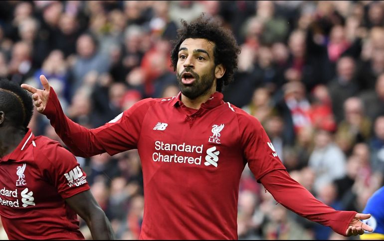 Salah se encuentra en Egipto concentrado con la Selección, que se enfrenta mañana a Togo en la fase de clasificación de la Copa Africana de Naciones 2021. AFP / ARCHIVO