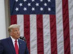 Trump hizo una agresiva campaña en Carolina del Norte con varios mítines en persona. EFE/C. Kleponis