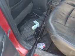 La camioneta fue abandonada en calles de la colonia Las Azucenas. ESPECIAL