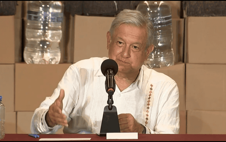 El Presidente en conferencia de prensa desde el estado de Tabasco, donde realiza una gira para supervisar las afectaciones por inundaciones. TWITTER/ @lopezobrador_