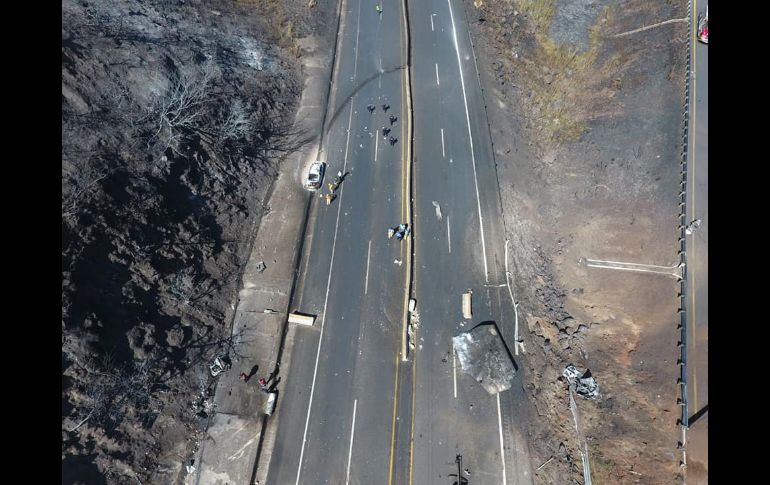 El accidente se registró en el kilómetro 106+000 entronque autopista Tepic/Guadalajara-Jala/Compostela. FACEBOOK@SSPCNay