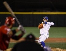 Luis Iván Rodríguez mantuvo su marcha perfecta en la temporada y ganó su tercer juego en línea. TWITTER/charrosbeisbol