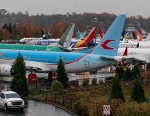 Aviones Boeing del modelo 737 MAX han permanecido almacenados tras la suspensión, como estos en un estacionamiento de Boeing en Seattle, Washington EFE/S. Brashear