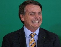 El presidente de Brasil, Jair Bolsonaro, participa en la ceremonia por el 54 aniversario del Embratur (Instituto brasileño de Turismo), en Brasilia. EFE/J. Alves