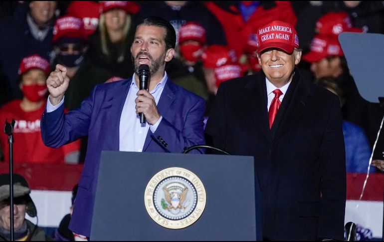 El viernes se informó que Donald Trump Jr. es ahora uno de los 12 millones de estadounidenses que han sido diagnosticados con la enfermedad. AP / ARCHIVO