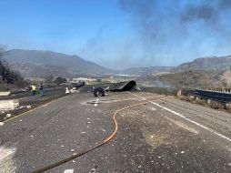 Desde el día del accidente, la joven de 31 años fue trasladada a un hospital privado de Tepic con quemaduras graves en el 97% de su cuerpo. TWITTER / @SSPCMexico