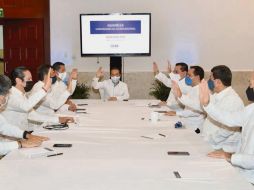 La Asamblea de Gobernadores del PAN eligió ayer a Carlos Joaquín González, de Quintana Roo, como su nuevo titular. ESPECIAL