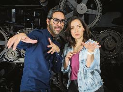 Samuel Kishi, director de “Los Lobos”, y la actriz Martha Reyes Arias. ESPECIAL