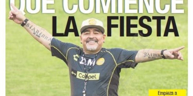 Maradona en las p&aacute;ginas de EL INFORMADOR