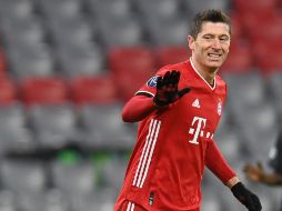 GOLEADOR. Robert Lewandowski llegó a 71 goles en la Champions League, igualando en el tercer sitio a Raúl Gonzáles en la tabla de máximos goleadores de la competición. AFP