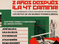 En el evento participarán figuras como Evo Morales, José Mújica y Luiz Inácio Lula Da Silva. ESPECIAL