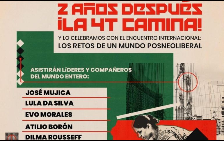 En el evento participarán figuras como Evo Morales, José Mújica y Luiz Inácio Lula Da Silva. ESPECIAL