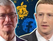 Tim Cook (izquierda) y Mark Zuckerberg. GETTY IMAGES